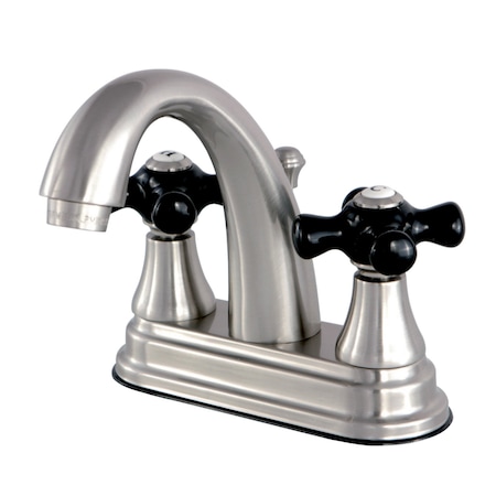 Kingston Brass KS7618PKX 4" Centerset Bathroom Faucet, Brushed Nickel KS7618PKX